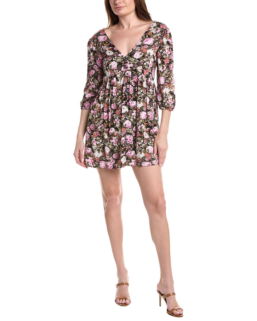 Saltwater Luxe | Womens | Printed Mini Dress | Pink/Green Multi