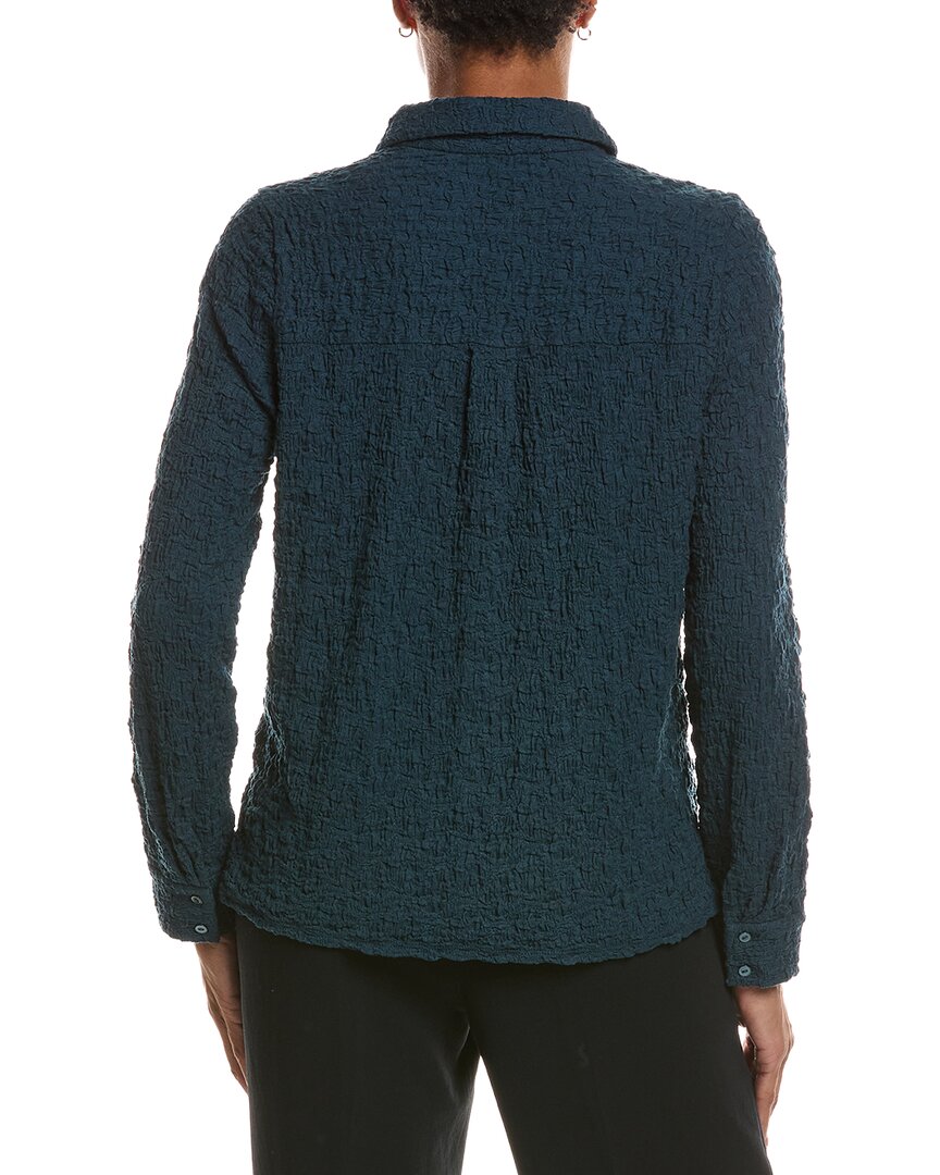 EILEEN FISHER | Womens | Classic Collar Shirt | Green