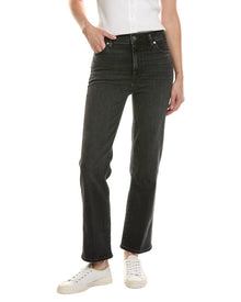 FRAME Denim | Womens | Le Sleek Straight Starship Jean | Black