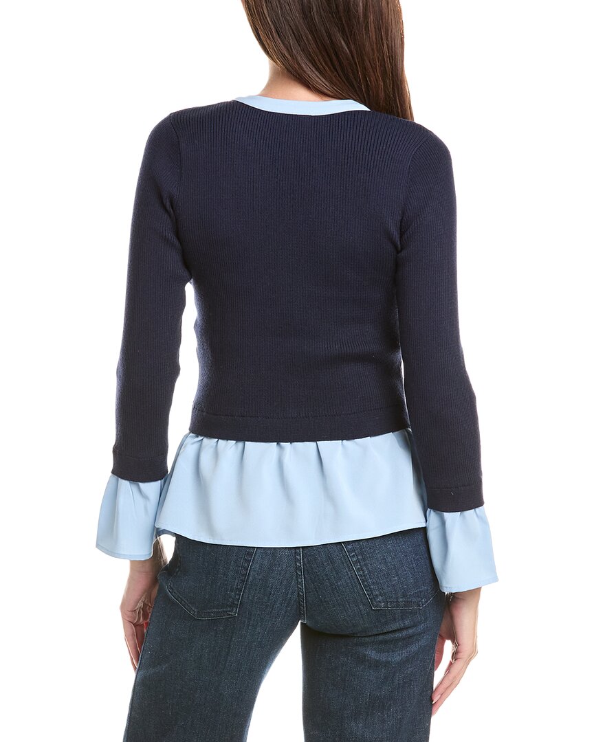 Nanette Nanette Lepore | Womens | Knit Button Top | Blue