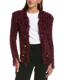 L'AGENCE | Womens | Azure Cardigan Blazer | Gold