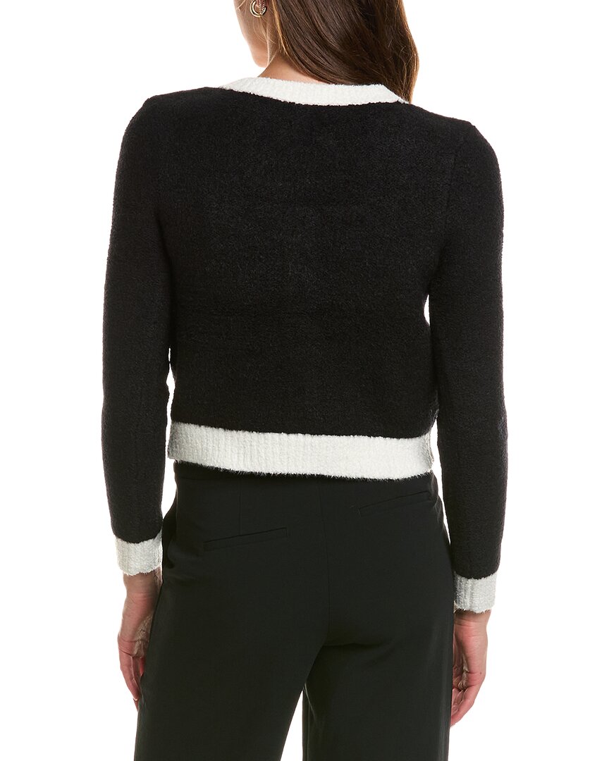 L'AGENCE | Womens | Monette Square Neck Cardigan | Black