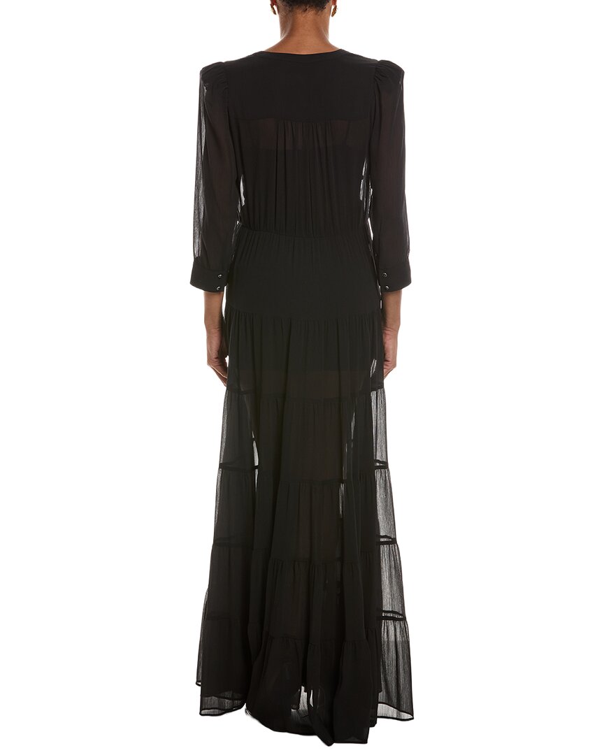 L'AGENCE | Womens | Seraphina Tiered Maxi Dress | Black