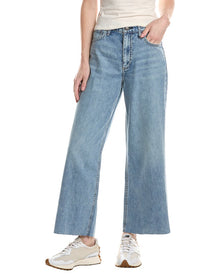 rag & bone | Womens | Featherweight Andi High Rise Ankle Wide Jean | Brown