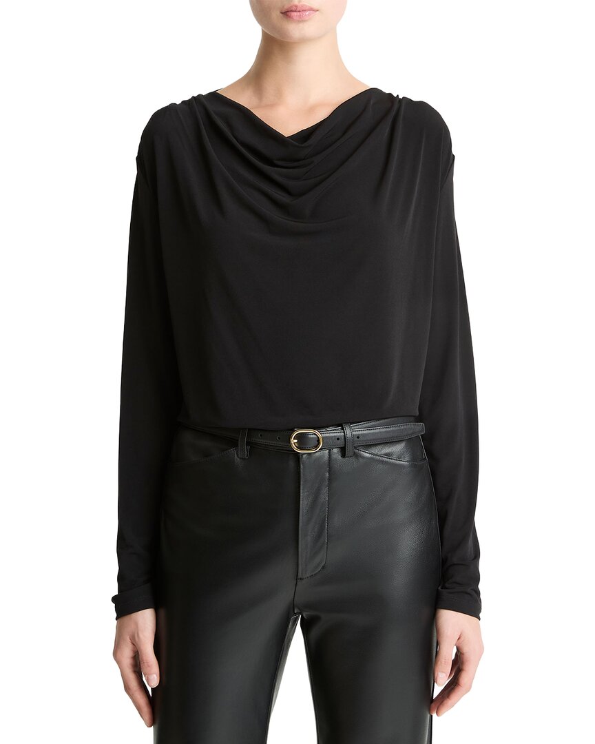 Vince | Womens | Cowl Neck Top | Black