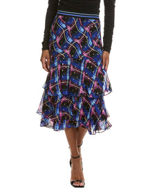 Diane von Furstenberg | Womens | Meg Skirt | blue multi