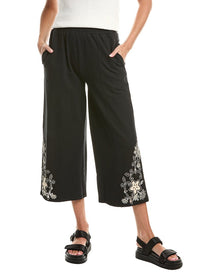 Johnny Was | Womens | Venlda Cropped Wide Leg Pant | Black