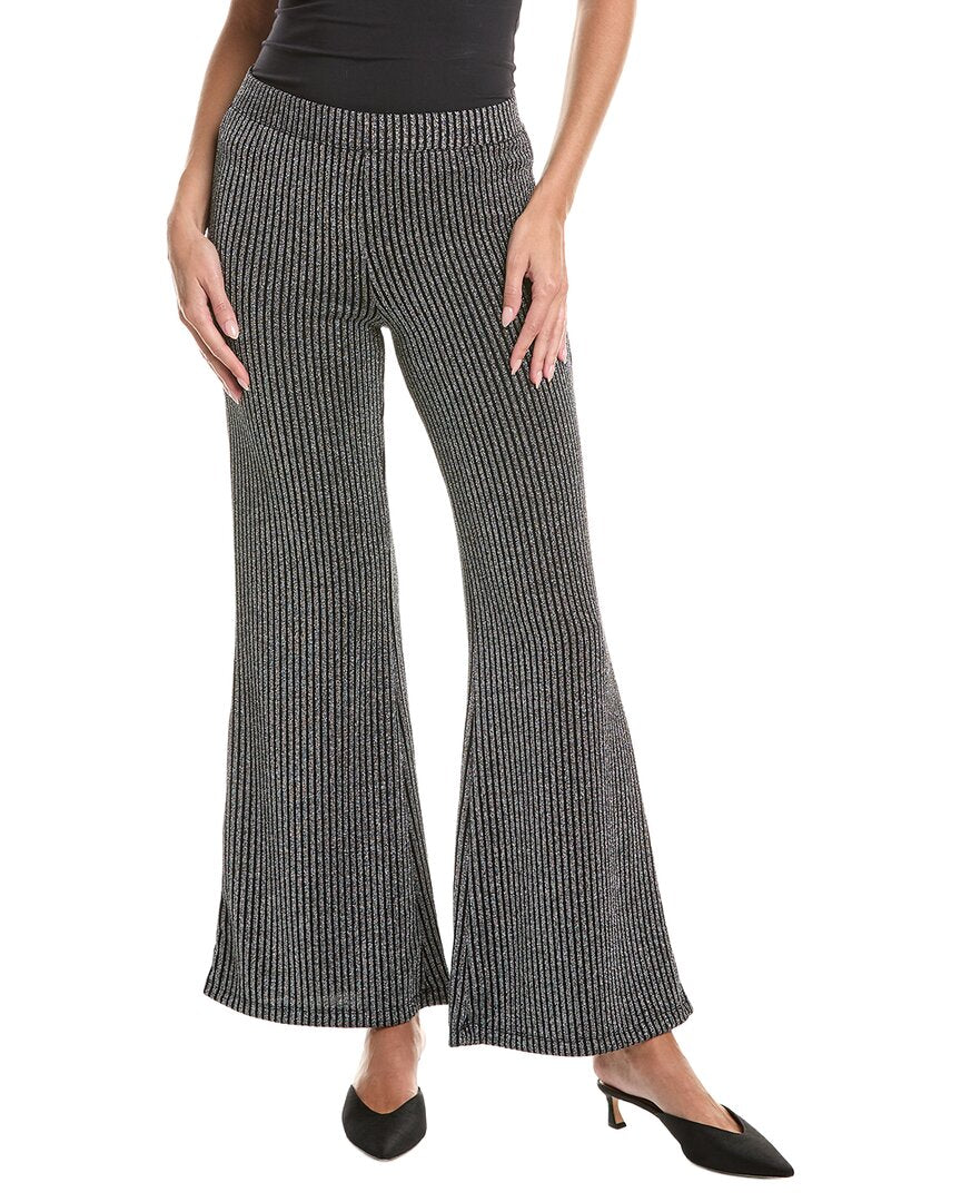Johnny Was | Womens | Jenna Metallic Easy Pant | Gray