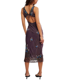Free People | Womens | Meet Again Midi Dress | Brown