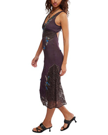 Free People | Womens | Meet Again Midi Dress | Brown