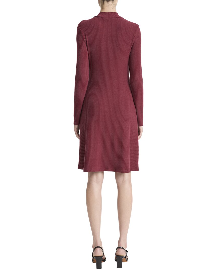 Vince | Womens | Cozy Rib Mock Neck Dress | Red