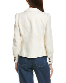 tyler boe | Womens | Gabriella Basketweave Jacket | Ivory