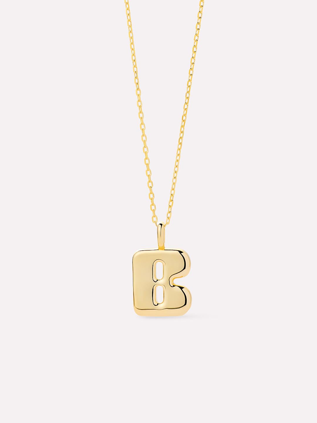 14K Gold Plated Sterling Silver Initial Pendant Necklaces For Women Ana Luisa Bubble Letter Necklace