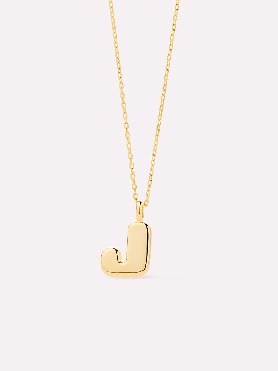 14K Gold Plated Sterling Silver Initial Pendant Necklaces For Women Ana Luisa Bubble Letter Necklace