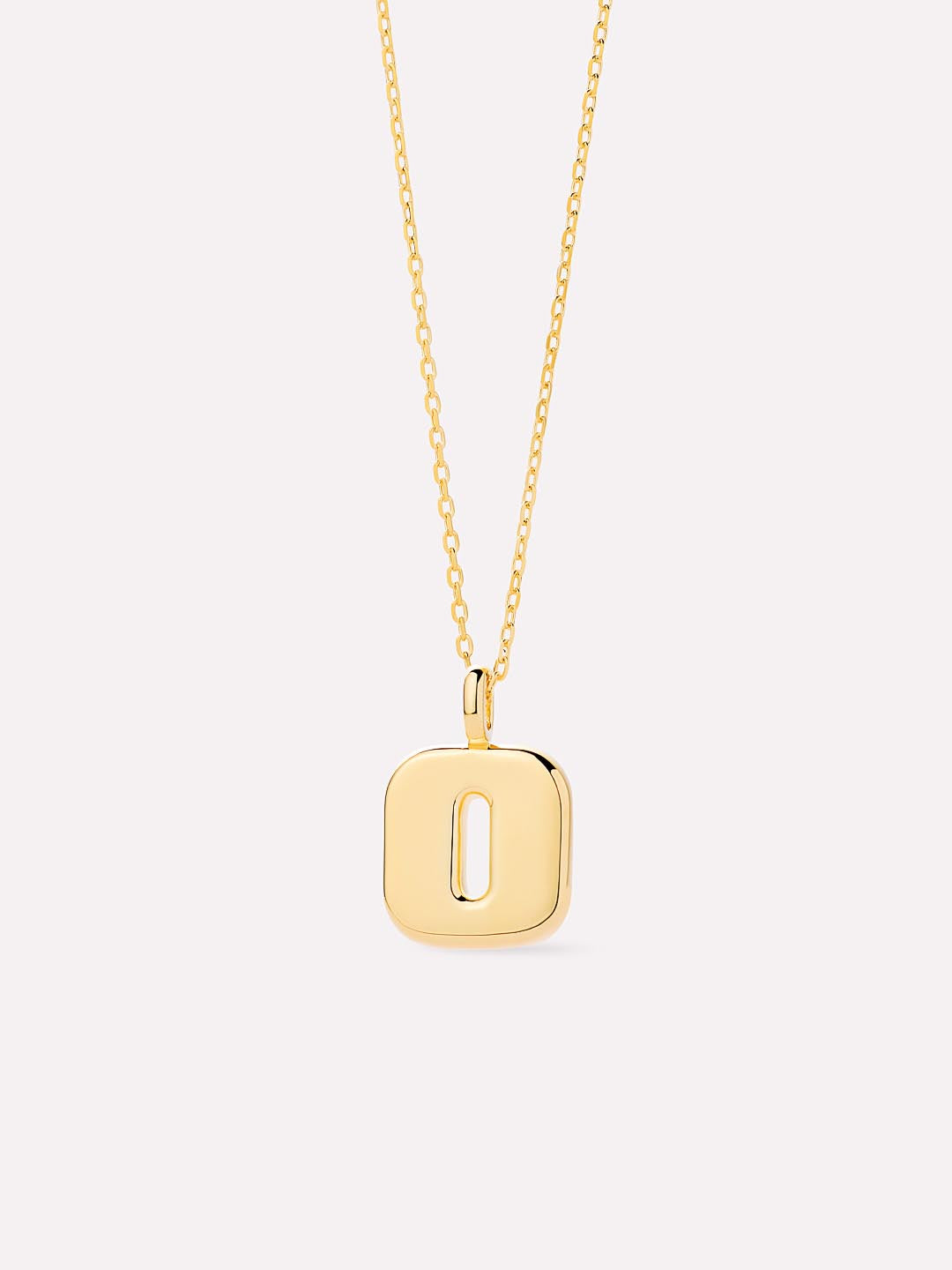 14K Gold Plated Sterling Silver Initial Pendant Necklaces For Women Ana Luisa Bubble Letter Necklace