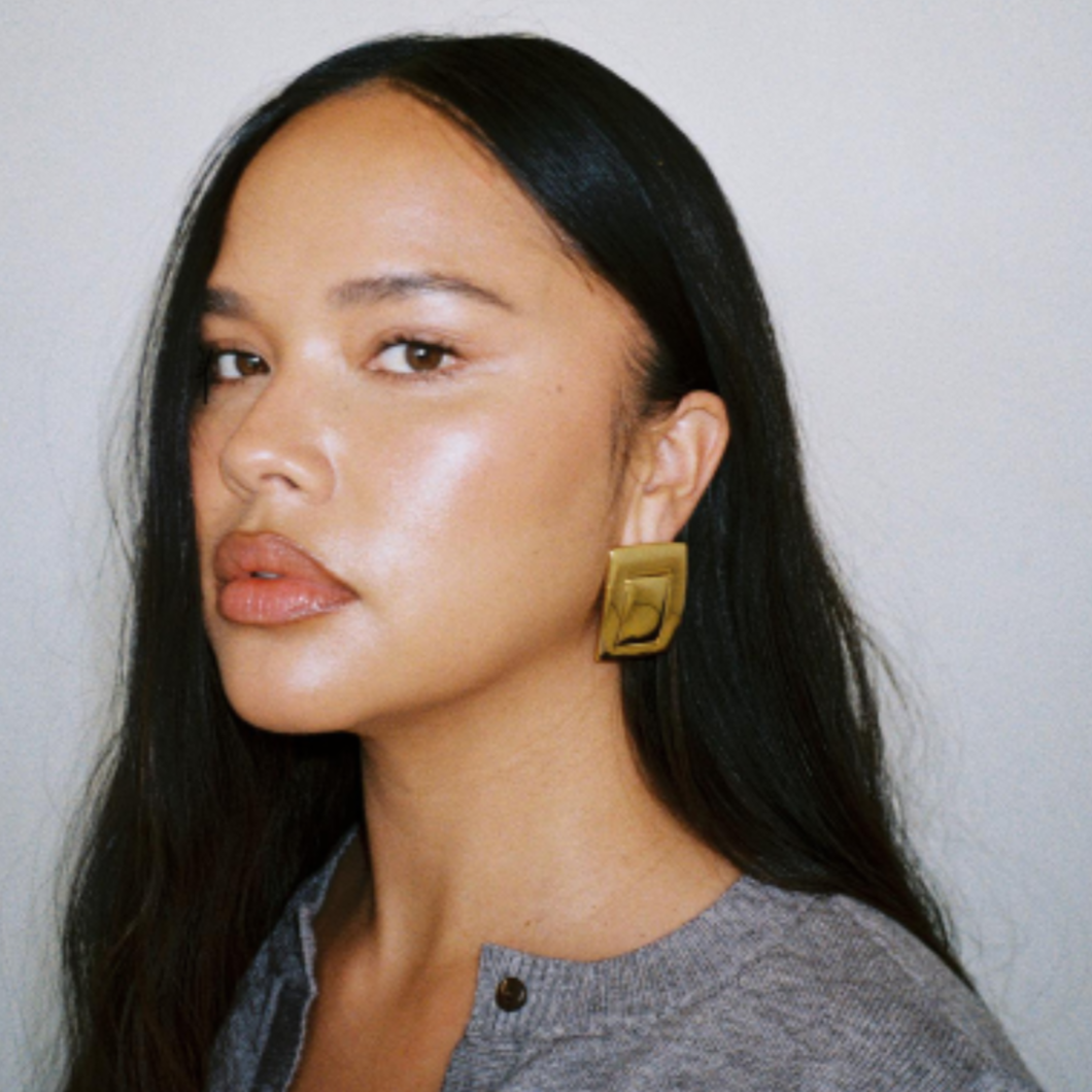 Plate Earrings | Gold Plated