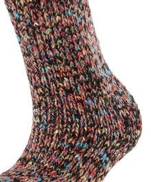 Womens | Color Flakes Boot Socks | Black