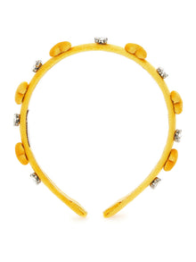 Girls | Velvet Hairband | Light Yellow