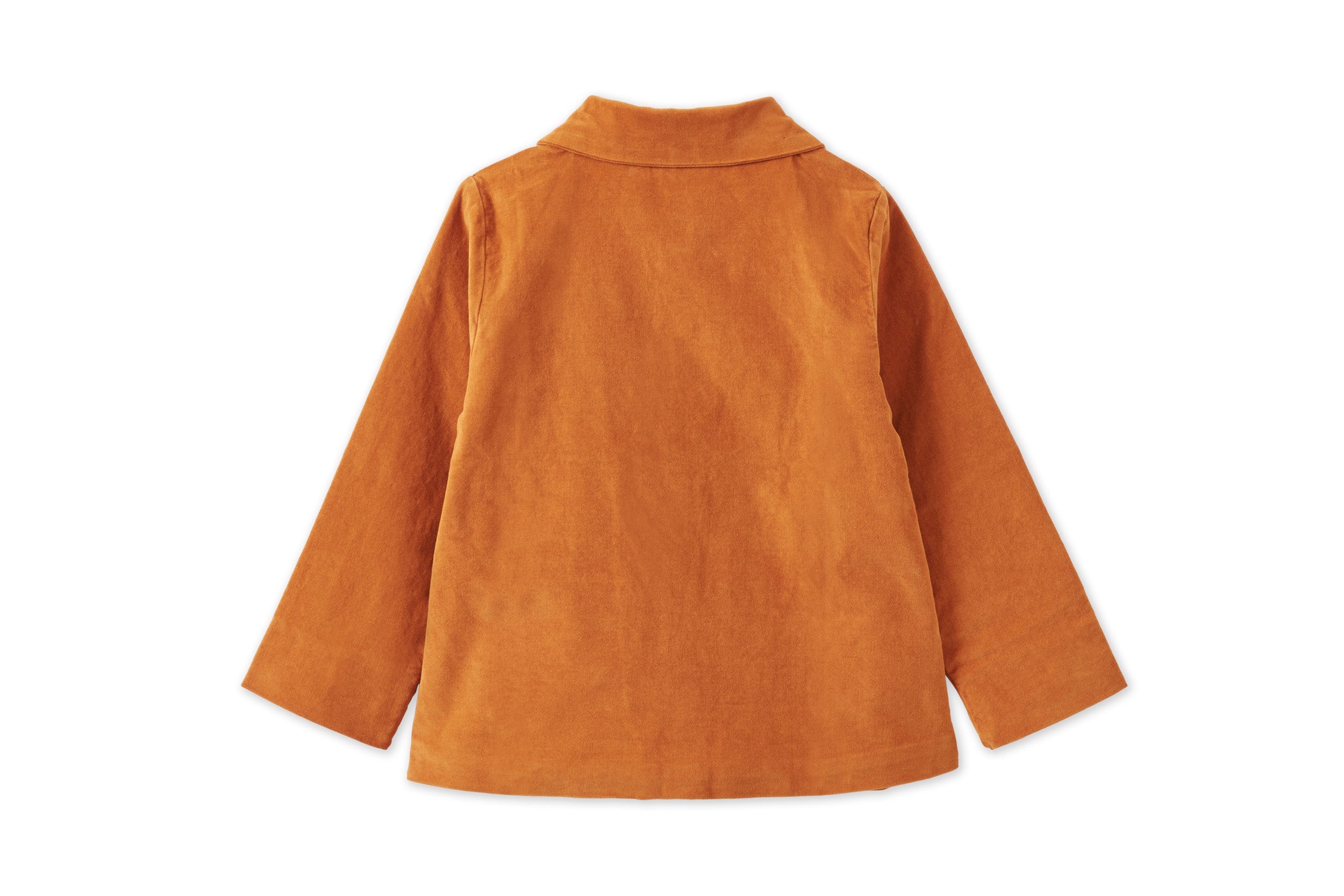 Organic Cotton Velvet Jacket | Raw Sienna