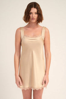 GINIA Aurora Silk Chemise - Mink