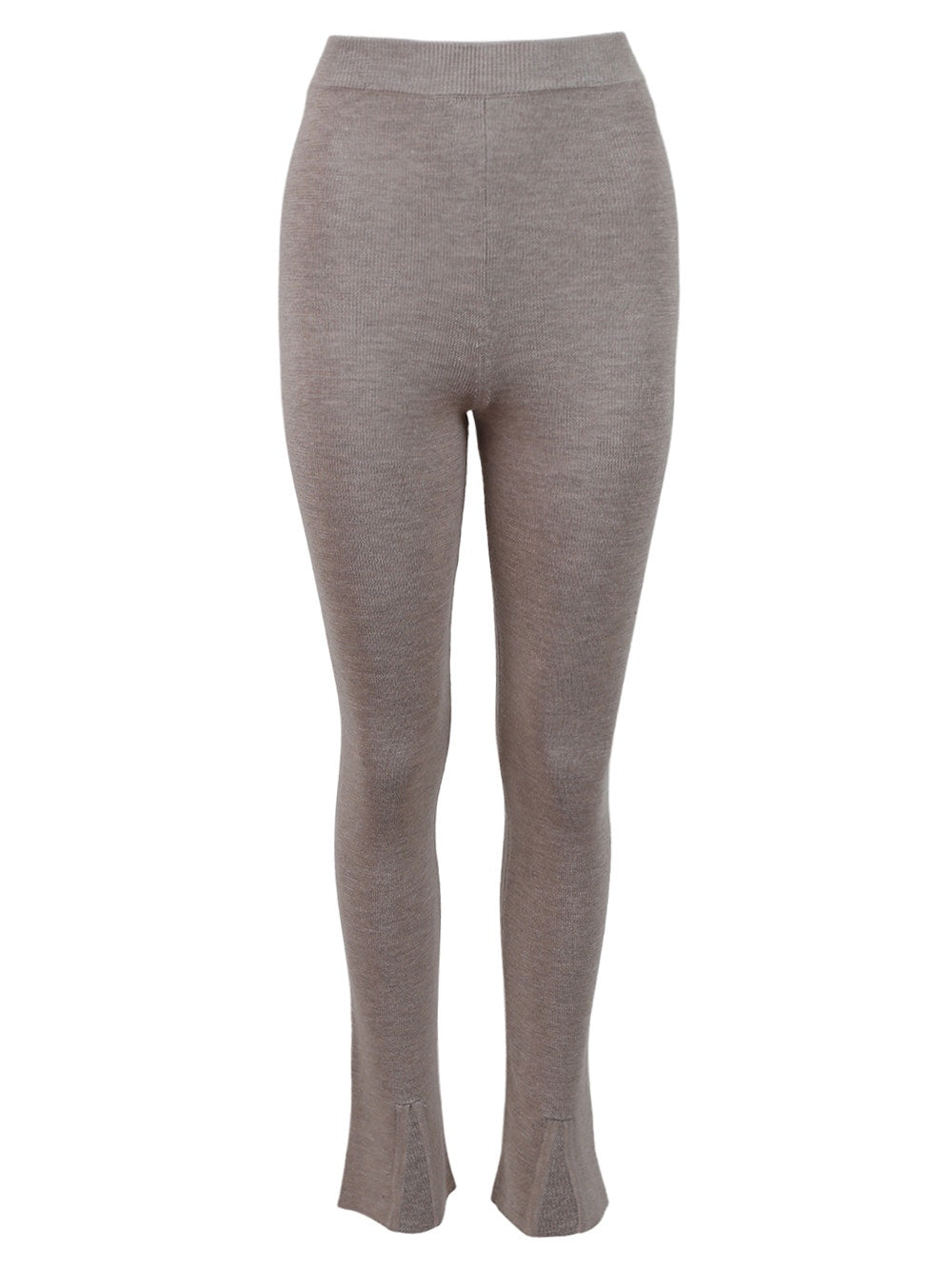 Magda Butrym | Fitted Knit Trousers | Beige