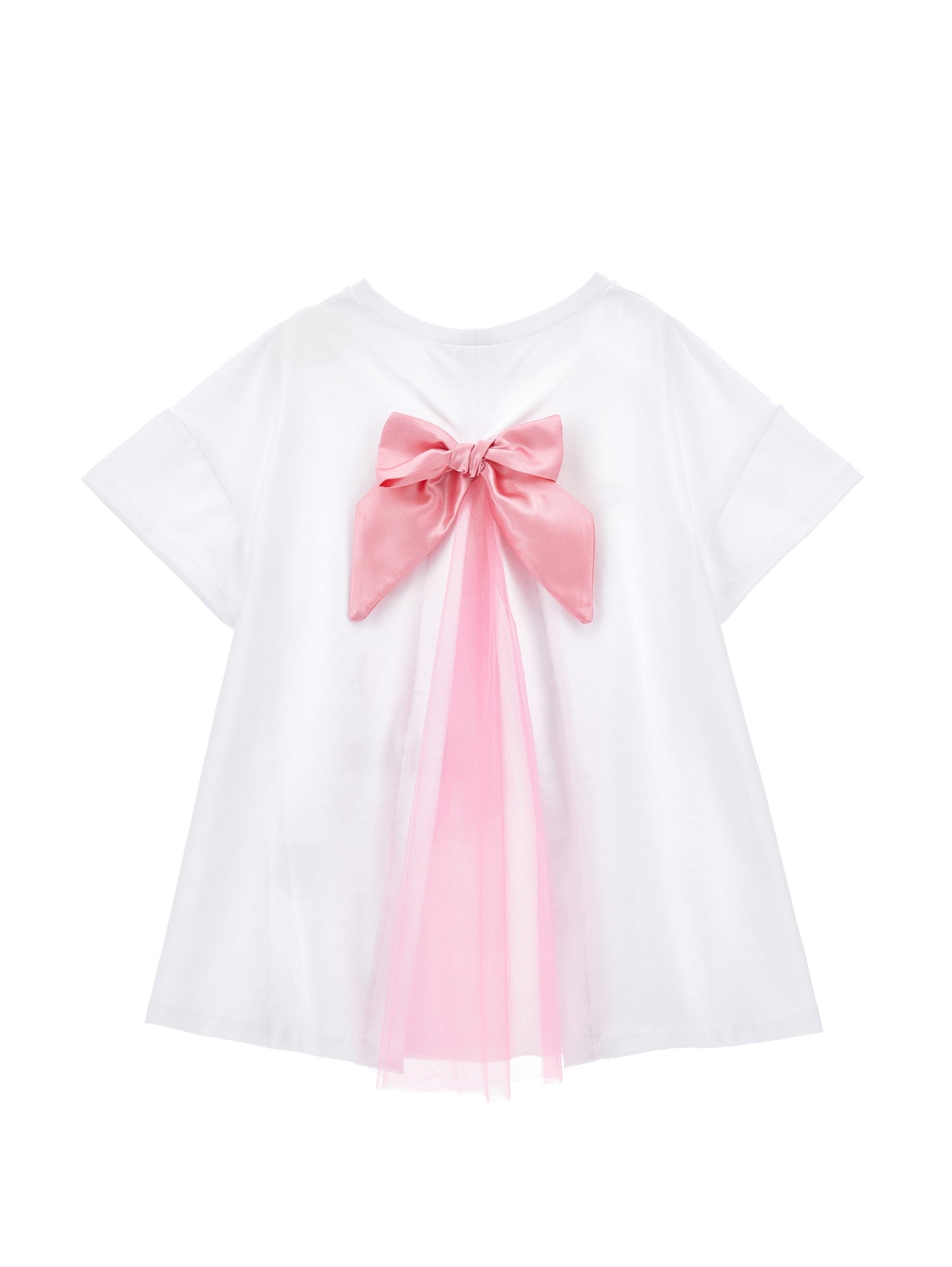 Girls | Barbie Maxi T-Shirt And Cycling Shorts Set | White/Fuchsia