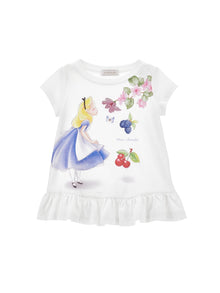 Girls | Maxi T-Shirt Alice With Gala | White