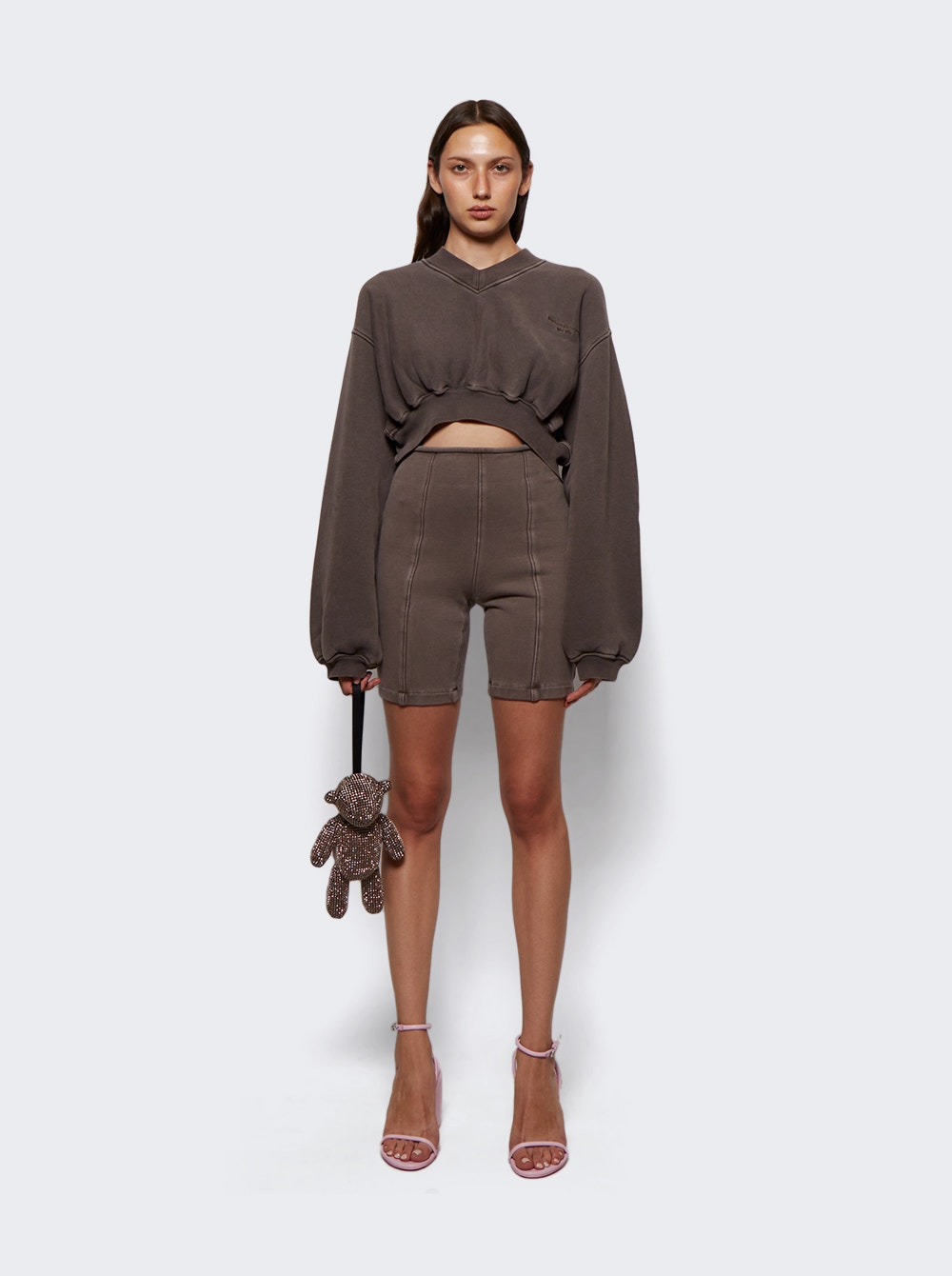 Women | alexanderwang | Fitted Bike Short | Washed Cola
