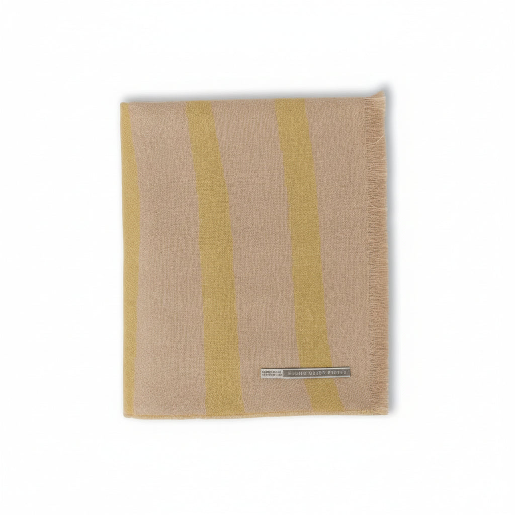 Zebra Throw | French Yellow/Beige
