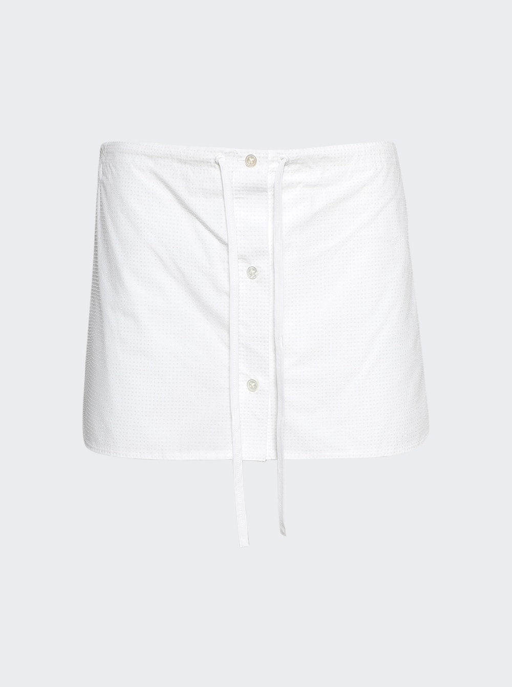Women | alexanderwang | Drawstring Mini Skort | White