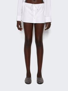 Women | alexanderwang | Drawstring Mini Skort | White