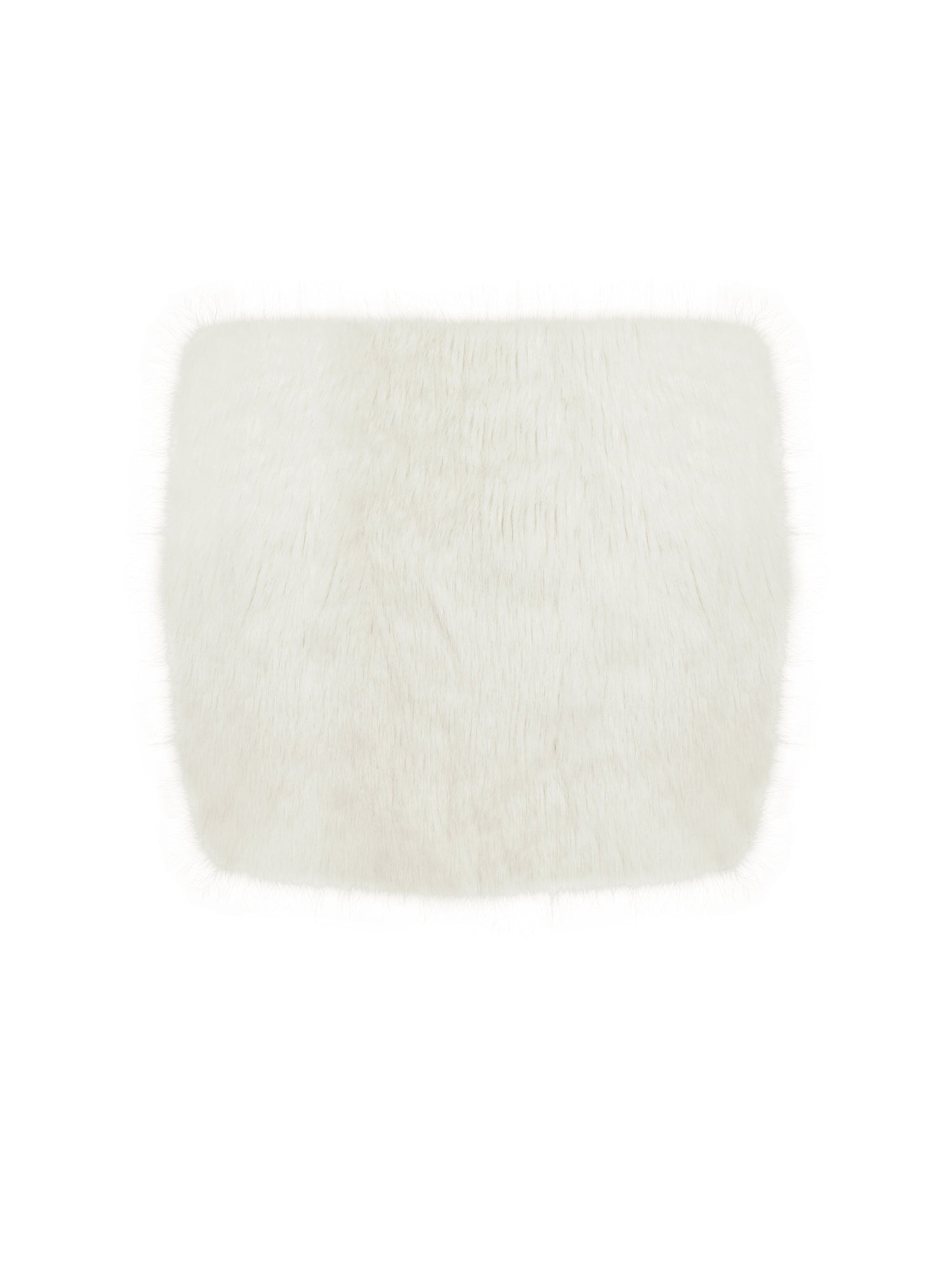 Narla Low-Waisted Fur Mini Skirt | Ivory