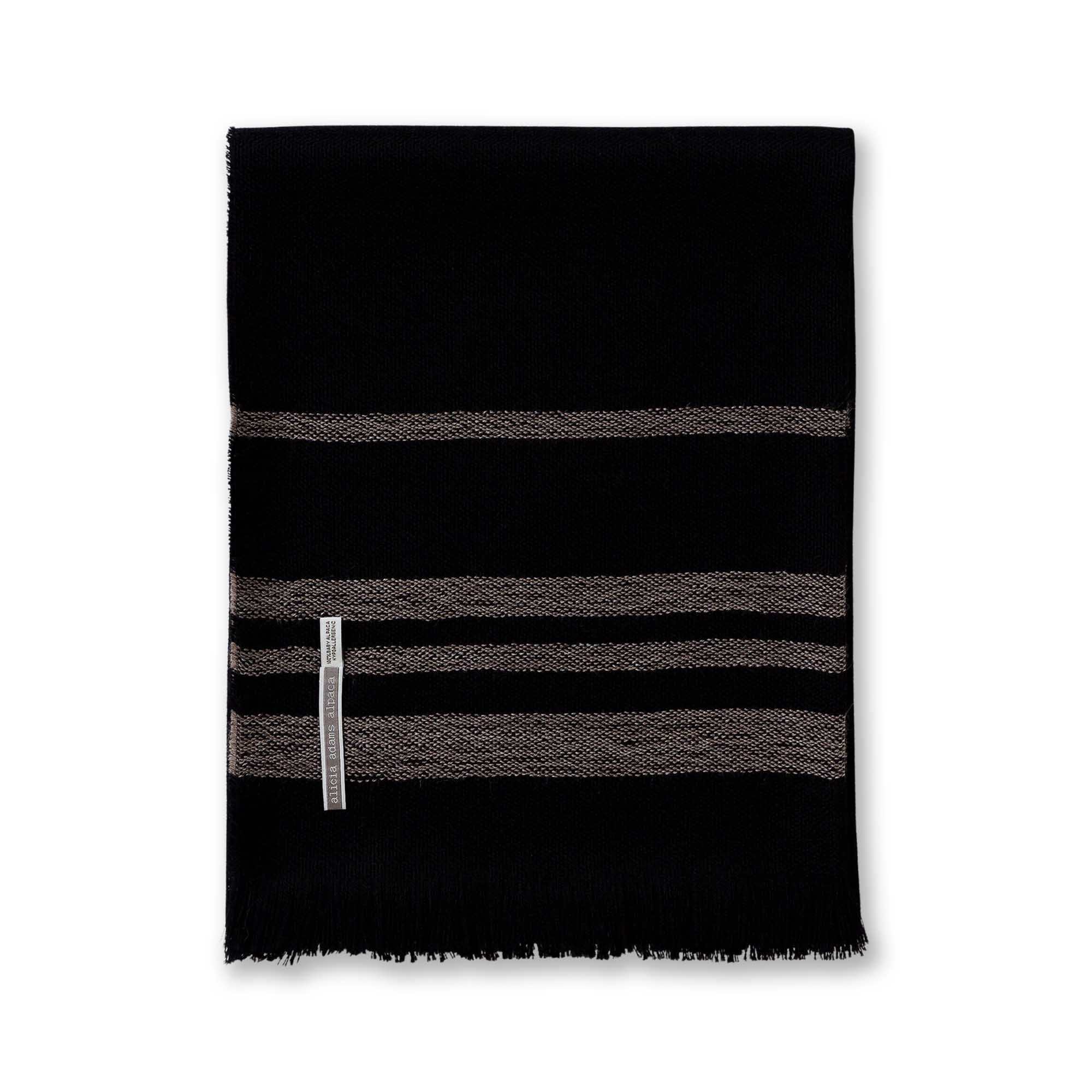 Sail Throw | Black / Taupe