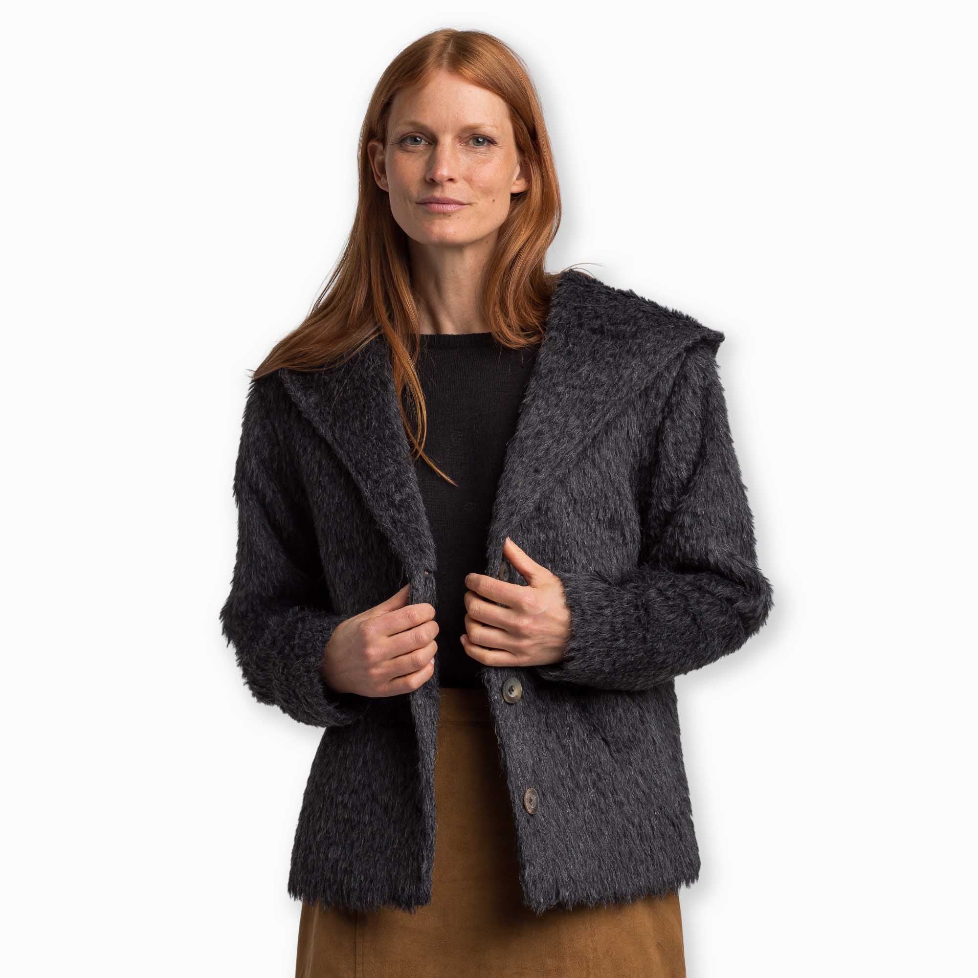 Women | Finn Coat | Black Melange