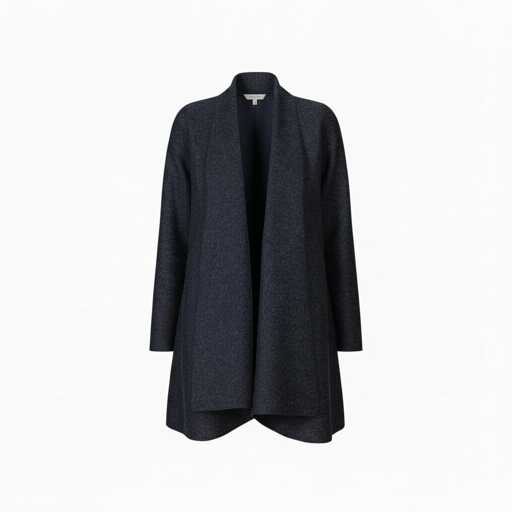 Swing Coat | Navy Melange