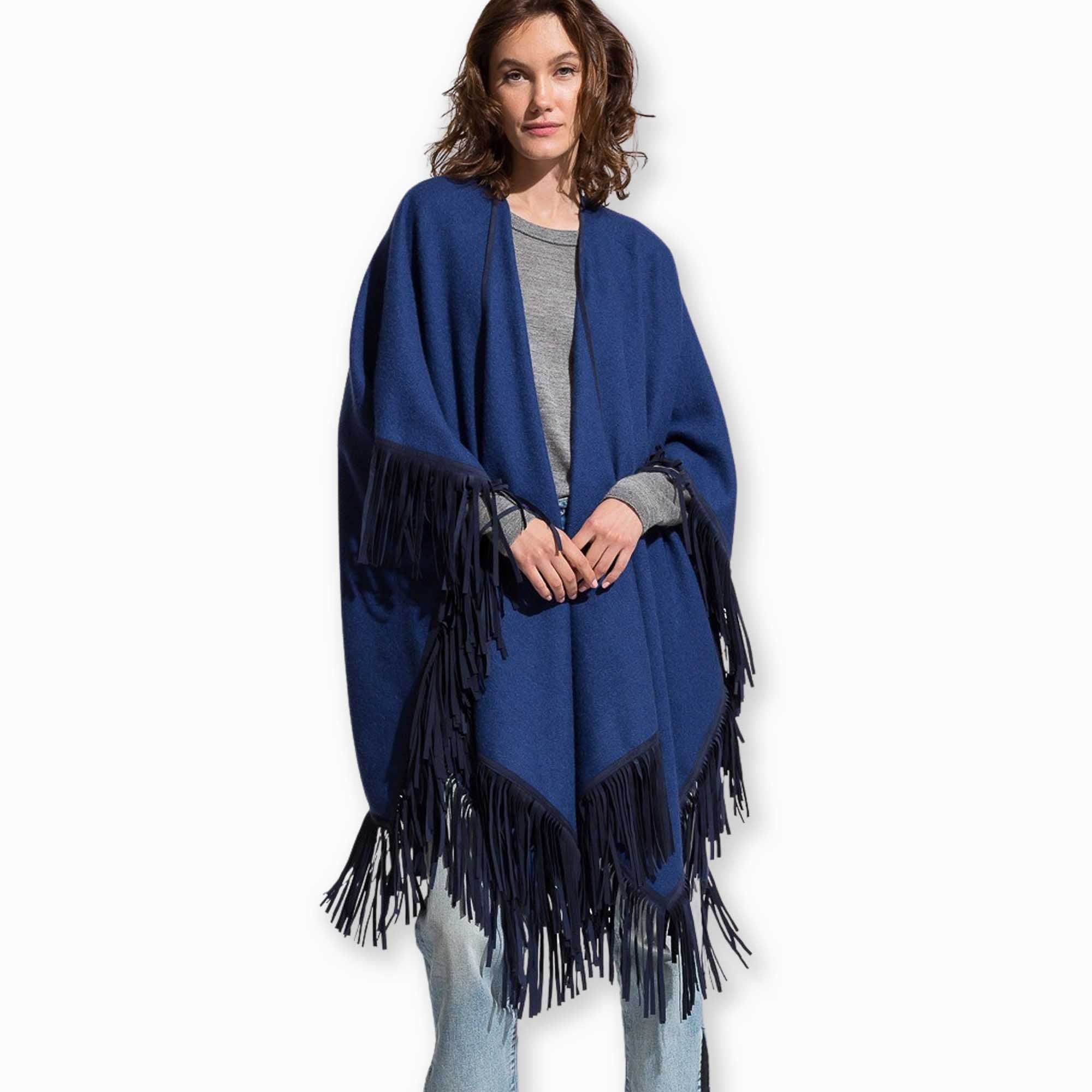 Women | Santa Fe Cape | Indigo