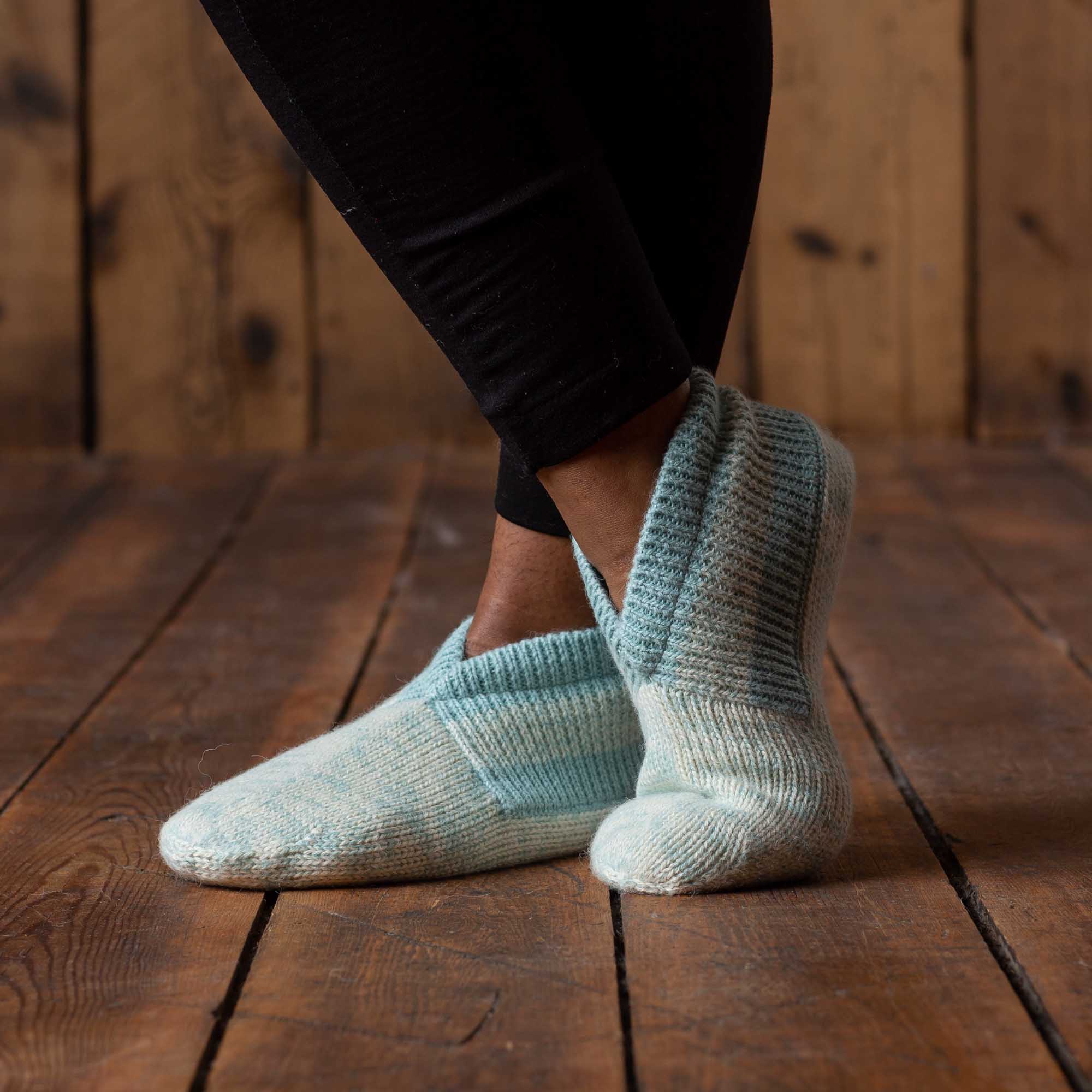 Luna Slippers | Aqua/Ivory