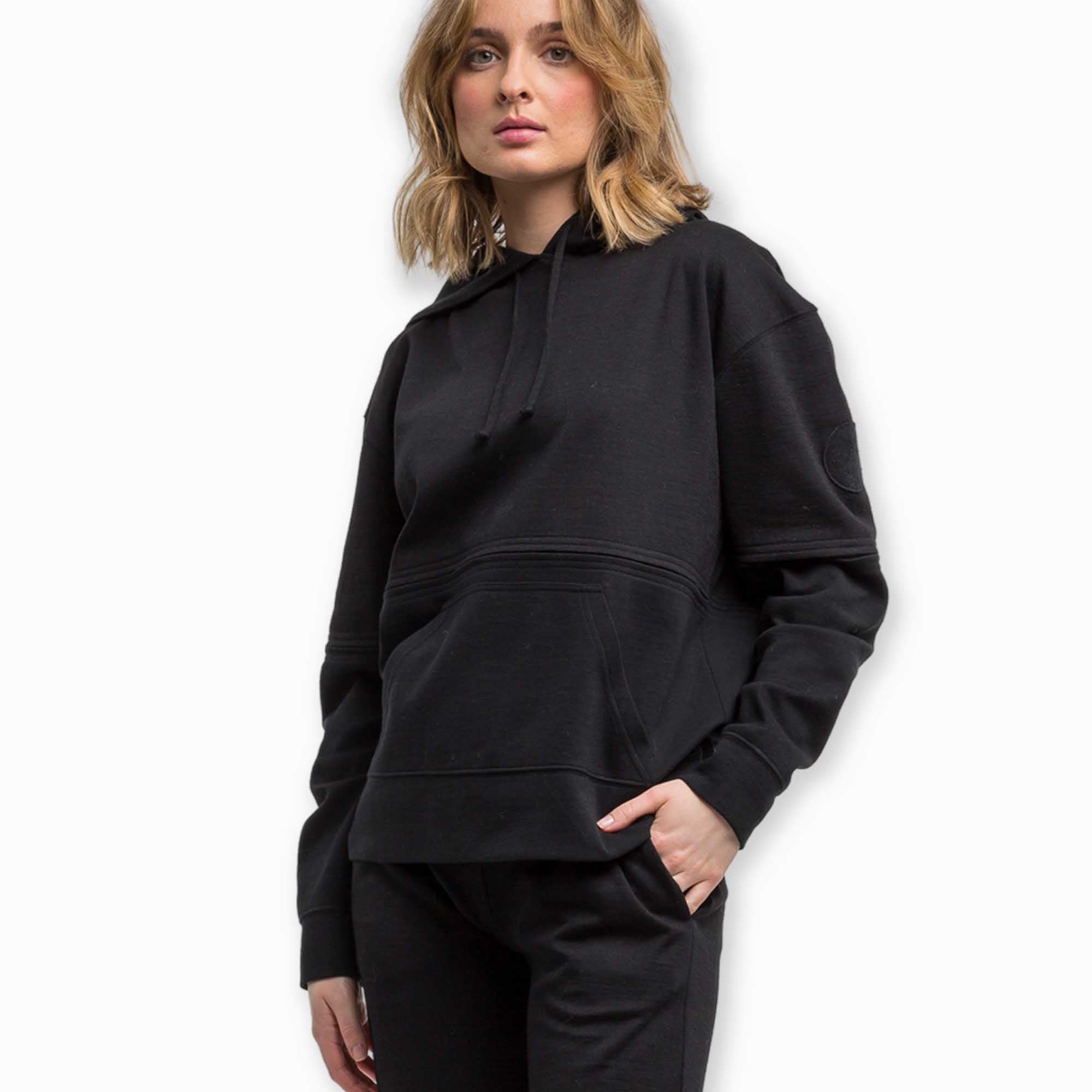 Women | Malibu Lounge Hoodie | Black