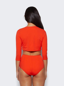 Women | Lisa Marie Fernandez | Swim Cardigan | Tomato Crepe