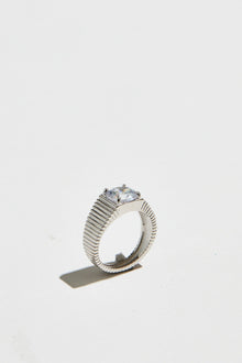 The Rouge Cz Signet Ring | Sterling Silver