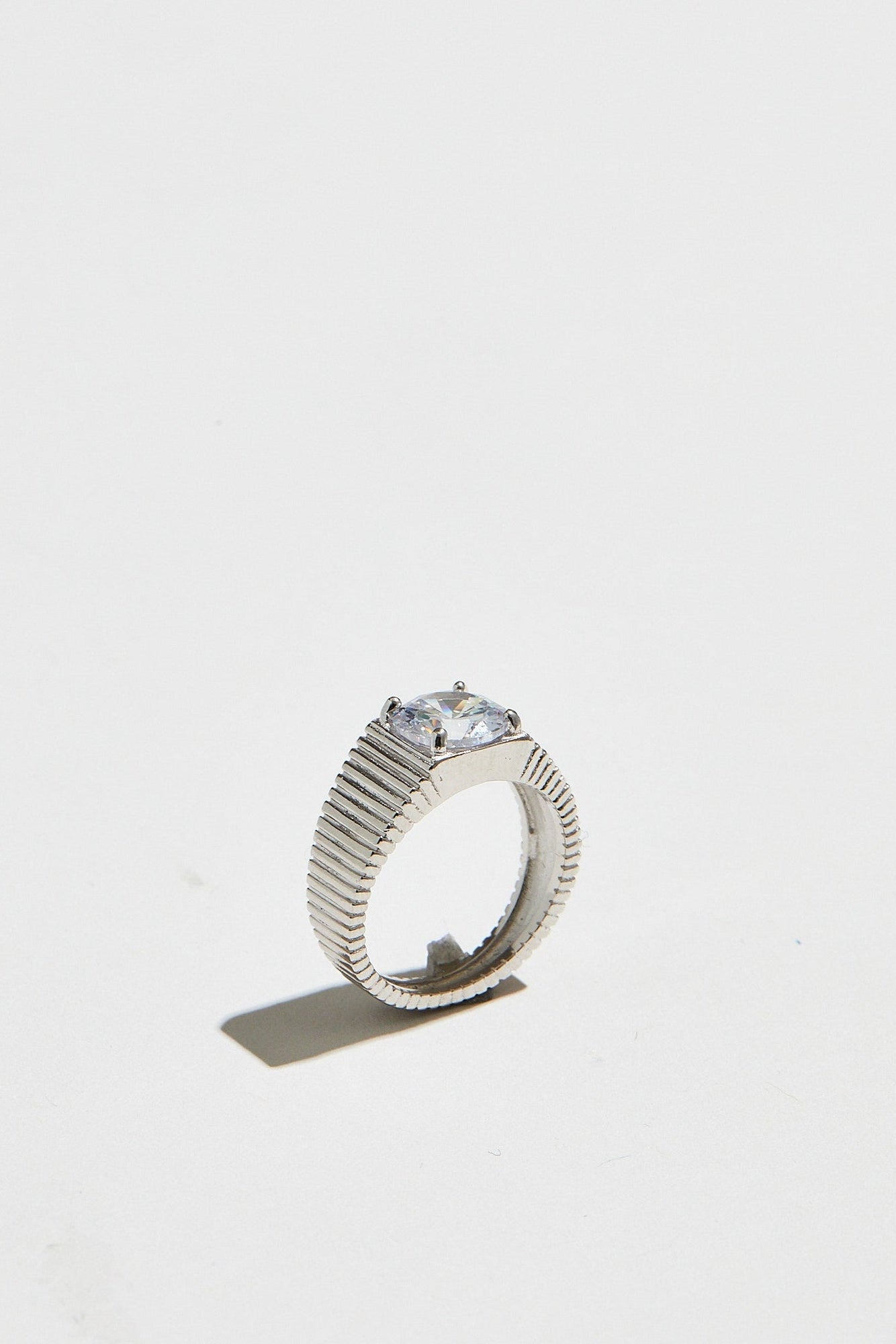 The Rouge Cz Signet Ring | Sterling Silver