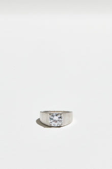 The Rouge Cz Signet Ring | Sterling Silver
