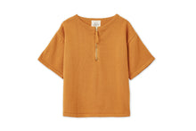 Organic Cotton Knit Relaxed Shirt | Dark Ochre