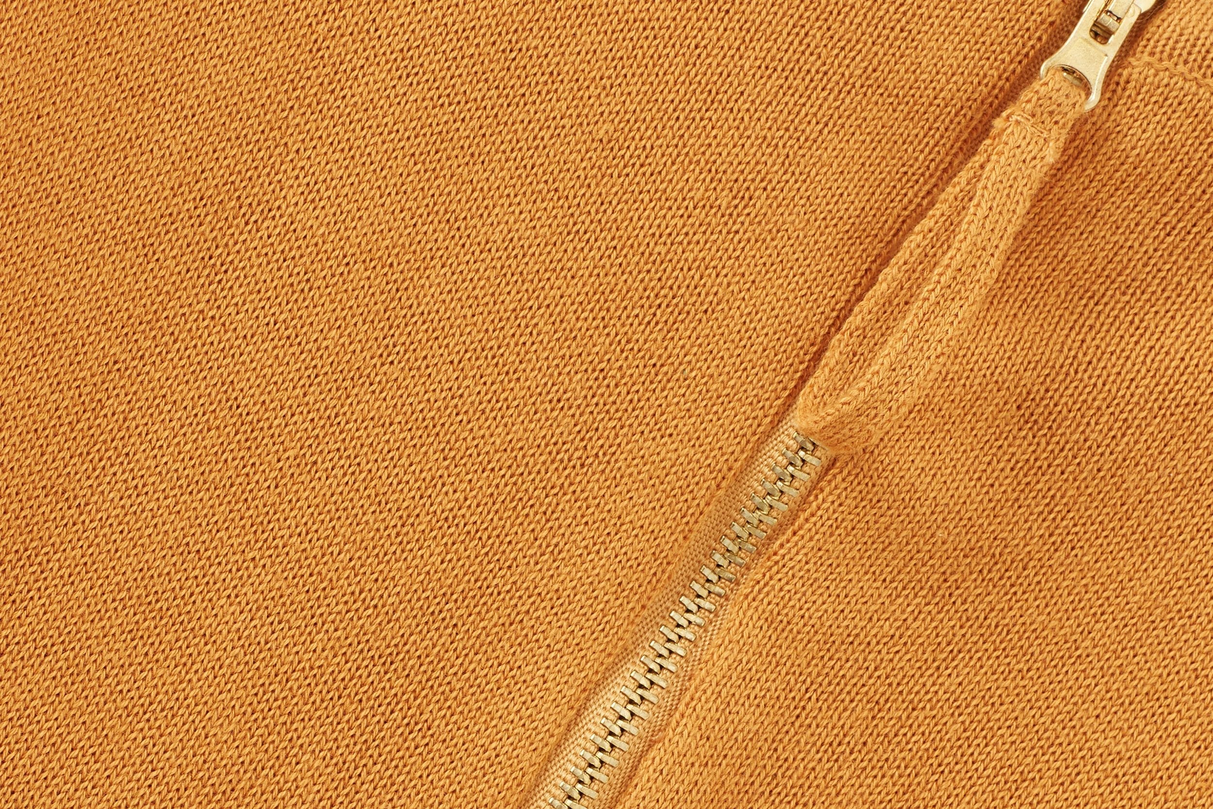 Organic Cotton Knit Relaxed Shirt | Dark Ochre