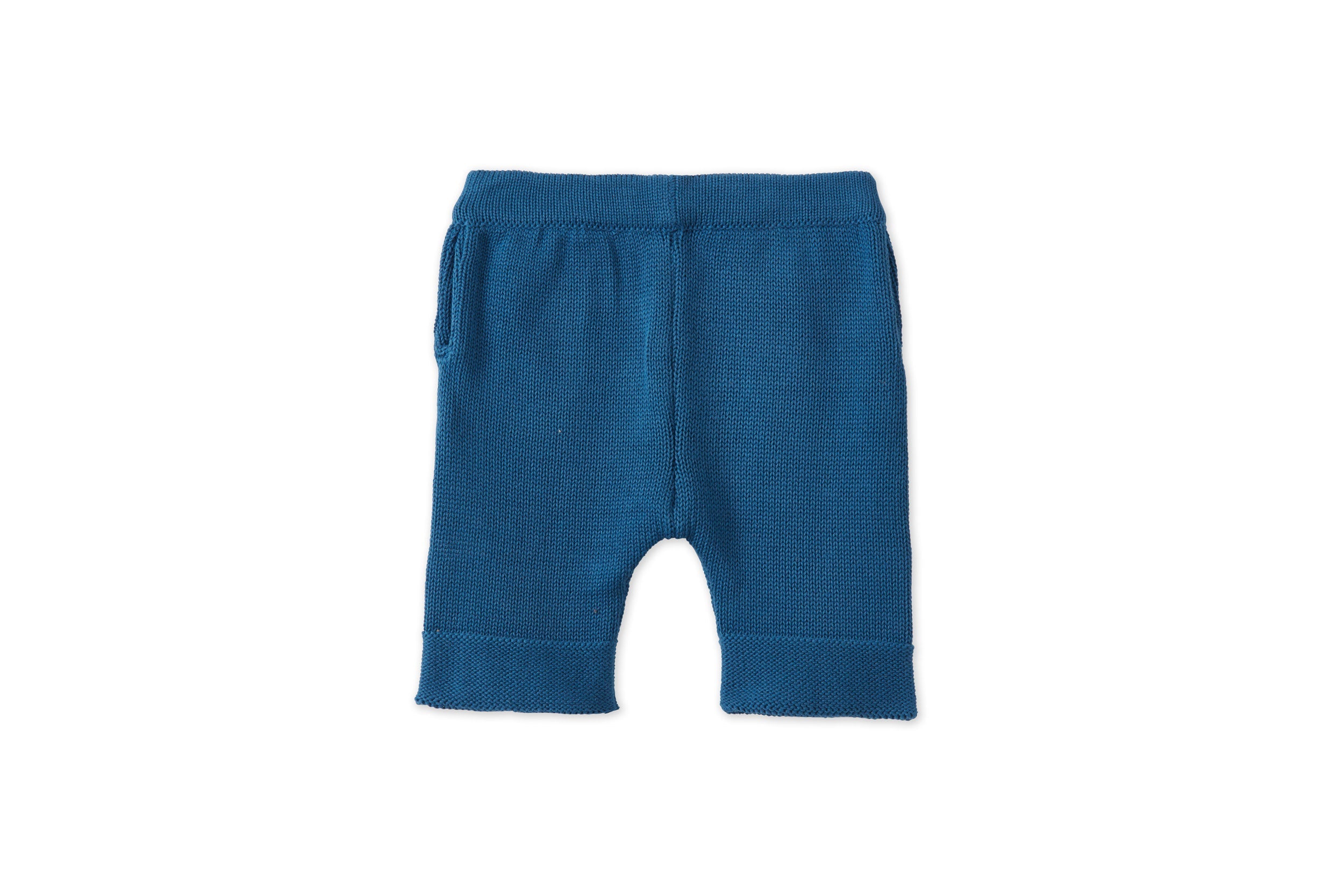Organic Cotton Nordic Knit Shorts | Fjord Blue