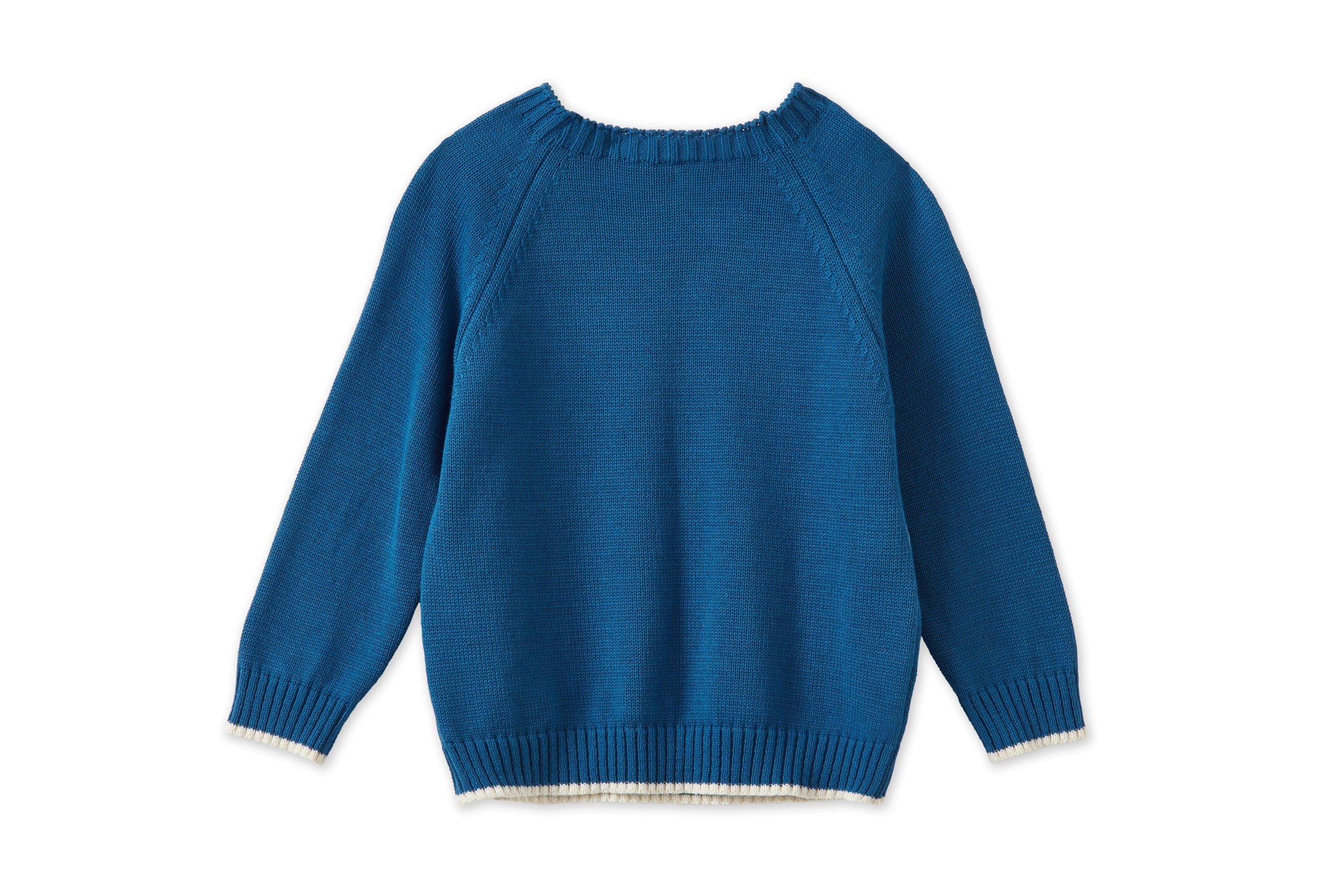 Unisex | Organic Cotton Nordic Knit Pullover | Fjord Blue