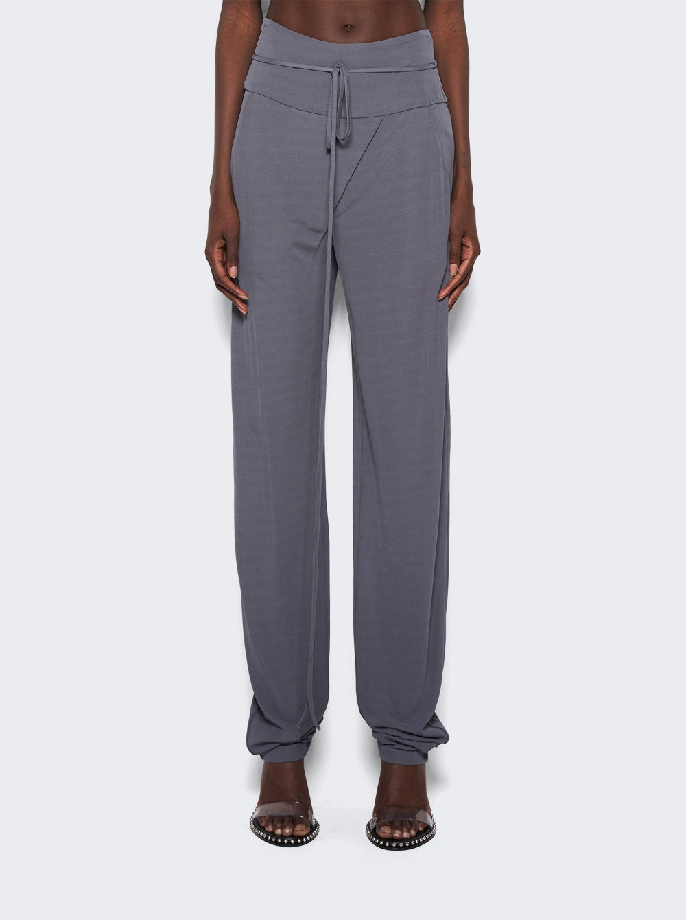 Women | Christopher Esber | Tie Waist Pant | Charcoal Grey
