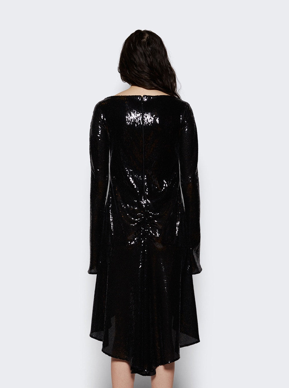 Women | Courrèges | Ellipse Glitter Dress | Black