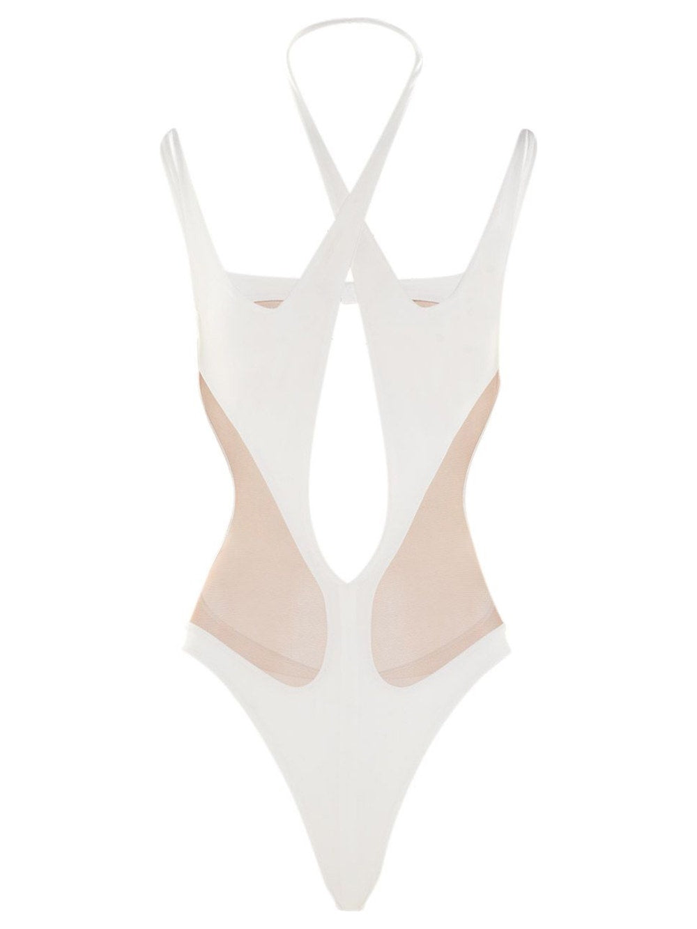 Women | Mugler | Sheer Panel Bodysuit
