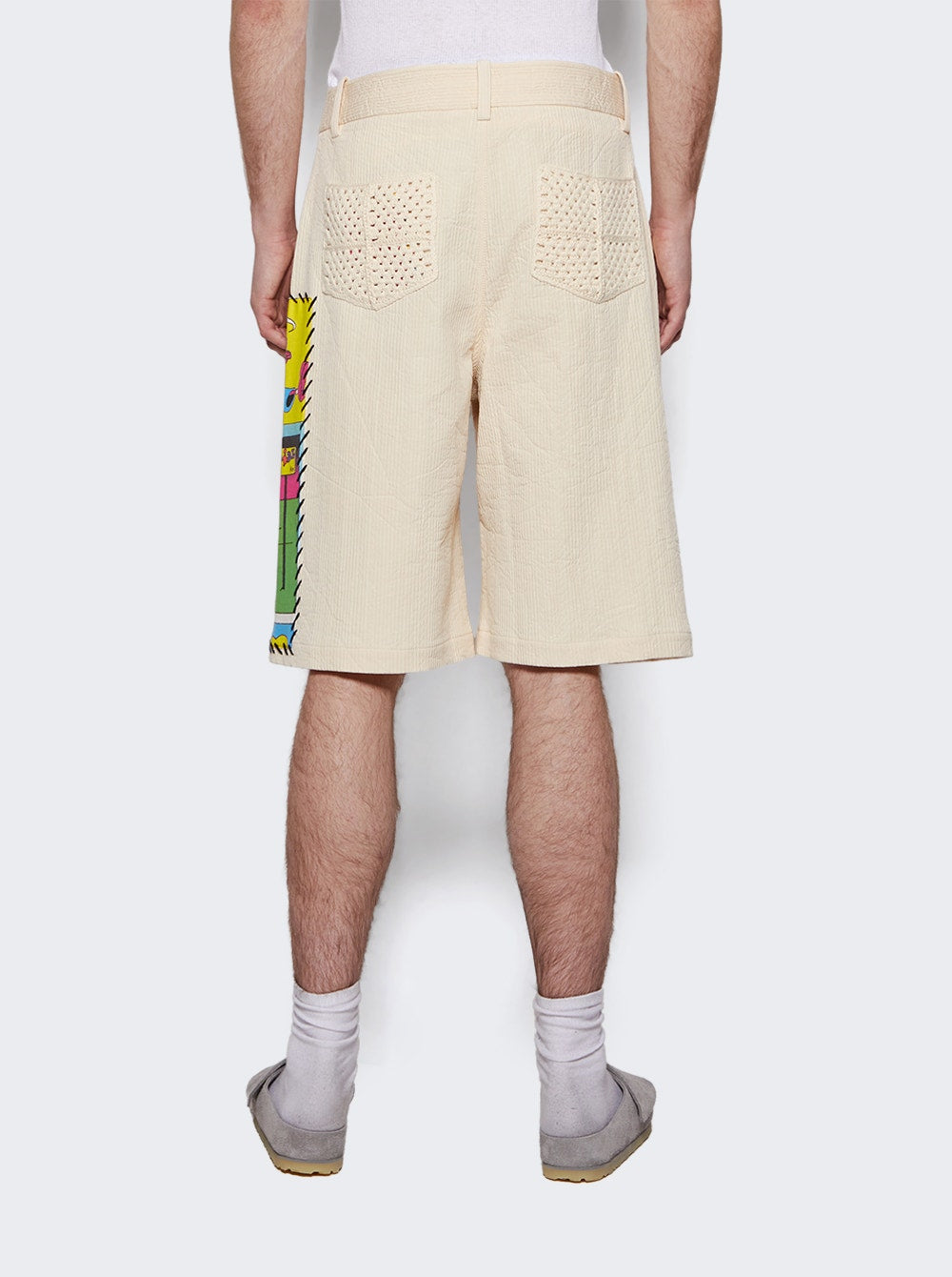 Men | The Elder Statesman | Ripple Pleat Virot Short | Ivory